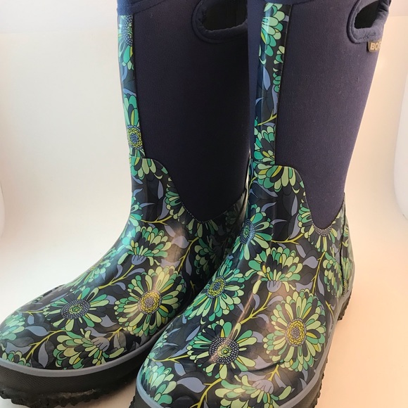 Bogs Mumsie Big Kid’s Navy Blue Boots - Picture 3 of 7